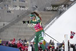 24.03.2019, Oslo, Norway (NOR): Dorothea Wierer (ITA) - IBU world cup biathlon, mass women, Oslo (NOR). www.nordicfocus.com. © Manzoni/NordicFocus. Every downloaded picture is fee-liable.