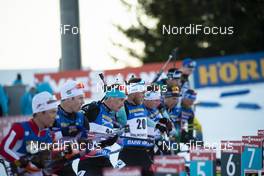 23.03.2019, Oslo, Norway (NOR): Fabien Claude (FRA), Antonin Guigonnat (FRA), (l-r) - IBU world cup biathlon, pursuit men, Oslo (NOR). www.nordicfocus.com. © Manzoni/NordicFocus. Every downloaded picture is fee-liable.