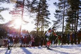 23.03.2019, Oslo, Norway (NOR): Quentin Fillon Maillet (FRA), Erlend Bjoentegaard (NOR), (l-r) - IBU world cup biathlon, pursuit men, Oslo (NOR). www.nordicfocus.com. © Manzoni/NordicFocus. Every downloaded picture is fee-liable.