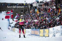 23.03.2019, Oslo, Norway (NOR): Johannes Thingnes Boe (NOR) - IBU world cup biathlon, pursuit men, Oslo (NOR). www.nordicfocus.com. © Manzoni/NordicFocus. Every downloaded picture is fee-liable.