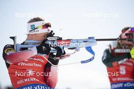 23.03.2019, Oslo, Norway (NOR): Tiril Eckhoff (NOR) - IBU world cup biathlon, pursuit women, Oslo (NOR). www.nordicfocus.com. © Manzoni/NordicFocus. Every downloaded picture is fee-liable.