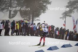 22.03.2019, Oslo, Norway (NOR): Lars Helge Birkeland (NOR) - IBU world cup biathlon, sprint men, Oslo (NOR). www.nordicfocus.com. © Manzoni/NordicFocus. Every downloaded picture is fee-liable.