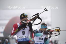 22.03.2019, Oslo, Norway (NOR): Julian Eberhard (AUT), Emilien Jacquelin (FRA) - IBU world cup biathlon, sprint men, Oslo (NOR). www.nordicfocus.com. © Manzoni/NordicFocus. Every downloaded picture is fee-liable.