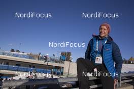 21.03.2019, Oslo, Norway (NOR): Event Feature: Marco Moser (GER), Infront technician - IBU world cup biathlon, sprint women, Oslo (NOR). www.nordicfocus.com. © Manzoni/NordicFocus. Every downloaded picture is fee-liable.
