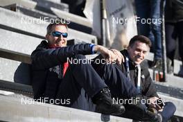 21.03.2019, Oslo, Norway (NOR): Event Feature: Christian Dexne (GER), announcer ARD - IBU world cup biathlon, sprint women, Oslo (NOR). www.nordicfocus.com. © Manzoni/NordicFocus. Every downloaded picture is fee-liable.
