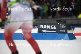 21.02.2019, Minsk-Raubichi, Belarus (BLR): Event Feature: undefined athlete competes on the track  - IBU Open European championships biathlon, relay mixed, Minsk-Raubichi (BLR). www.nordicfocus.com. © Manzoni/NordicFocus. Every downloaded picture is fee-liable.