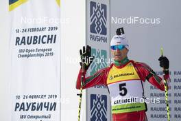 23.02.2019, Minsk-Raubichi, Belarus (BLR): Krasimir Anev (BUL) - IBU Open European championships biathlon, sprint men, Minsk-Raubichi (BLR). www.nordicfocus.com. © Manzoni/NordicFocus. Every downloaded picture is fee-liable.