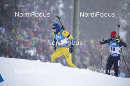 13.03.2019, Oestersund, Sweden (SWE): Sebastian Samuelsson (SWE) - IBU world championships biathlon, individual men, Oestersund (SWE). www.nordicfocus.com. © Manzoni/NordicFocus. Every downloaded picture is fee-liable.
