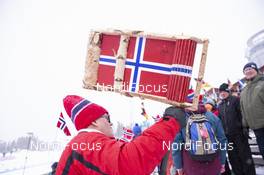 13.03.2019, Oestersund, Sweden (SWE): Event Feature: Norwegian Fans - IBU world championships biathlon, individual men, Oestersund (SWE). www.nordicfocus.com. © Manzoni/NordicFocus. Every downloaded picture is fee-liable.