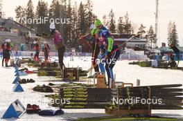 12.03.2019, Oestersund, Sweden (SWE): Event Feature: Before the race.Stadium. Fisher- IBU world championships biathlon, individual women, Oestersund (SWE). www.nordicfocus.com. © Tumashov/NordicFocus. Every downloaded picture is fee-liable.