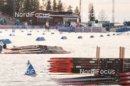 12.03.2019, Oestersund, Sweden (SWE): Event Feature: Before the race.Stadium. Atomic - IBU world championships biathlon, individual women, Oestersund (SWE). www.nordicfocus.com. © Tumashov/NordicFocus. Every downloaded picture is fee-liable.