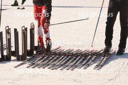 12.03.2019, Oestersund, Sweden (SWE): Event Feature: Before the race.Stadium. Rossignol- IBU world championships biathlon, individual women, Oestersund (SWE). www.nordicfocus.com. © Tumashov/NordicFocus. Every downloaded picture is fee-liable.