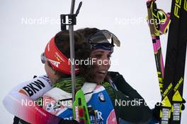12.03.2019, Oestersund, Sweden (SWE): Lena Haecki (SUI), Laura Dahlmeier (GER), (l-r) - IBU world championships biathlon, individual women, Oestersund (SWE). www.nordicfocus.com. © Manzoni/NordicFocus. Every downloaded picture is fee-liable.