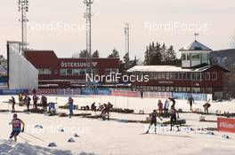 12.03.2019, Oestersund, Sweden (SWE): Event Feature: Before the race.Stadium.- IBU world championships biathlon, individual women, Oestersund (SWE). www.nordicfocus.com. © Tumashov/NordicFocus. Every downloaded picture is fee-liable.