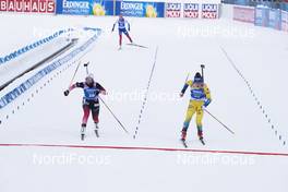 12.03.2019, Oestersund, Sweden (SWE): Ingrid Landmark Tandrevold (NOR), Linn Persson (SWE), (l-r) - IBU world championships biathlon, individual women, Oestersund (SWE). www.nordicfocus.com. © Manzoni/NordicFocus. Every downloaded picture is fee-liable.