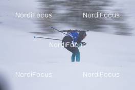 17.03.2019, Oestersund, Sweden (SWE): Simon Desthieux (FRA) - IBU world championships biathlon, mass men, Oestersund (SWE). www.nordicfocus.com. © Manzoni/NordicFocus. Every downloaded picture is fee-liable.