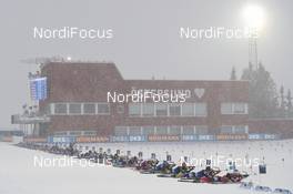 17.03.2019, Oestersund, Sweden (SWE): Event Feature: First shooting - IBU world championships biathlon, mass men, Oestersund (SWE). www.nordicfocus.com. © Tumashov/NordicFocus. Every downloaded picture is fee-liable.