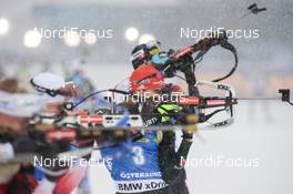 17.03.2019, Oestersund, Sweden (SWE): Arnd Peiffer (GER) - IBU world championships biathlon, mass men, Oestersund (SWE). www.nordicfocus.com. © Tumashov/NordicFocus. Every downloaded picture is fee-liable.