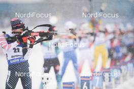 17.03.2019, Oestersund, Sweden (SWE): Clare Egan (USA) - IBU world championships biathlon, mass women, Oestersund (SWE). www.nordicfocus.com. © Tumashov/NordicFocus. Every downloaded picture is fee-liable.