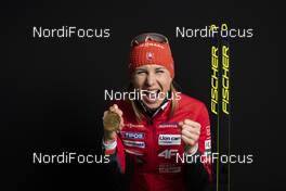 08.03.2019, Oestersund, Sweden (SWE): Anastasiya Kuzmina (SVK) - IBU world championships biathlon, medals, Oestersund (SWE). www.nordicfocus.com. © Manzoni/NordicFocus. Every downloaded picture is fee-liable.
