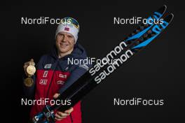 16.03.2019, Oestersund, Sweden (SWE): Vetle Sjaastad Christiansen (NOR) - IBU world championships biathlon, medals, Oestersund (SWE). www.nordicfocus.com. © Manzoni/NordicFocus. Every downloaded picture is fee-liable.