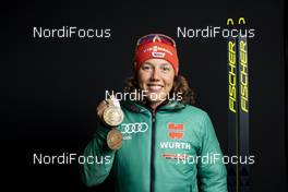 10.03.2019, Oestersund, Sweden (SWE): Laura Dahlmeier (GER) - IBU world championships biathlon, medals, Oestersund (SWE). www.nordicfocus.com. © Manzoni/NordicFocus. Every downloaded picture is fee-liable.