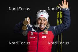 16.03.2019, Oestersund, Sweden (SWE): Tiril Eckhoff (NOR) - IBU world championships biathlon, medals, Oestersund (SWE). www.nordicfocus.com. © Manzoni/NordicFocus. Every downloaded picture is fee-liable.