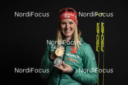 10.03.2019, Oestersund, Sweden (SWE): Denise Herrmann (GER) - IBU world championships biathlon, medals, Oestersund (SWE). www.nordicfocus.com. © Manzoni/NordicFocus. Every downloaded picture is fee-liable.