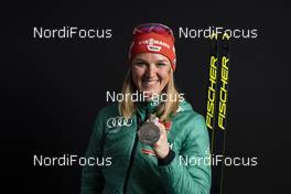 07.03.2019, Oestersund, Sweden (SWE): Denise Herrmann (GER) - IBU world championships biathlon, medals, Oestersund (SWE). www.nordicfocus.com. © Manzoni/NordicFocus. Every downloaded picture is fee-liable.