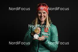 10.03.2019, Oestersund, Sweden (SWE): Denise Herrmann (GER) - IBU world championships biathlon, medals, Oestersund (SWE). www.nordicfocus.com. © Manzoni/NordicFocus. Every downloaded picture is fee-liable.