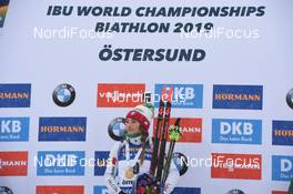 17.03.2019, Oestersund, Sweden (SWE): Dorothea Wierer (ITA) {captionwriter} - IBU world championships biathlon, medals, Oestersund (SWE). www.nordicfocus.com. © Tumashov/NordicFocus. Every downloaded picture is fee-liable.