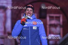 10.03.2019, Oestersund, Sweden (SWE): Quentin Fillon Maillet (FRA) - IBU world championships biathlon, medals, Oestersund (SWE). www.nordicfocus.com. © Tumashov/NordicFocus. Every downloaded picture is fee-liable.