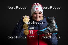 16.03.2019, Oestersund, Sweden (SWE): Marte Olsbu Roeiseland (NOR) - IBU world championships biathlon, medals, Oestersund (SWE). www.nordicfocus.com. © Manzoni/NordicFocus. Every downloaded picture is fee-liable.
