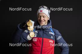 14.03.2019, Oestersund, Sweden (SWE): Johannes Thingnes Boe (NOR) - IBU world championships biathlon, medals, Oestersund (SWE). www.nordicfocus.com. © Manzoni/NordicFocus. Every downloaded picture is fee-liable.