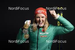 17.03.2019, Oestersund, Sweden (SWE): Denise Herrmann (GER) - IBU world championships biathlon, medals, Oestersund (SWE). www.nordicfocus.com. © Manzoni/NordicFocus. Every downloaded picture is fee-liable.