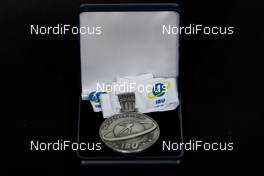 06.03.2019, Oestersund, Sweden (SWE): Event Feature: The Championship medal silver - IBU world championships biathlon, medals, Oestersund (SWE). www.nordicfocus.com. © Manzoni/NordicFocus. Every downloaded picture is fee-liable.