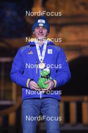 10.03.2019, Oestersund, Sweden (SWE): Dmytro Pidruchnyi (UKR) - IBU world championships biathlon, medals, Oestersund (SWE). www.nordicfocus.com. © Tumashov/NordicFocus. Every downloaded picture is fee-liable.