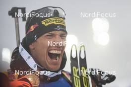 17.03.2019, Oestersund, Sweden (SWE): Julian Eberhard (AUT) - IBU world championships biathlon, medals, Oestersund (SWE). www.nordicfocus.com. © Tumashov/NordicFocus. Every downloaded picture is fee-liable.