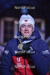 13.03.2019, Oestersund, Sweden (SWE): Tarjei Boe (NOR) - IBU world championships biathlon, medals, Oestersund (SWE). www.nordicfocus.com. © Tumashov/NordicFocus. Every downloaded picture is fee-liable.