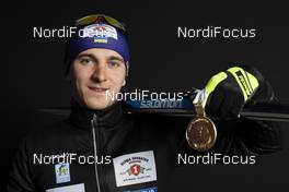 10.03.2019, Oestersund, Sweden (SWE): Dmytro Pidruchnyi (UKR) - IBU world championships biathlon, medals, Oestersund (SWE). www.nordicfocus.com. © Manzoni/NordicFocus. Every downloaded picture is fee-liable.