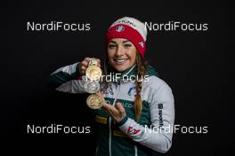 17.03.2019, Oestersund, Sweden (SWE): Dorothea Wierer (ITA) - IBU world championships biathlon, medals, Oestersund (SWE). www.nordicfocus.com. © Manzoni/NordicFocus. Every downloaded picture is fee-liable.