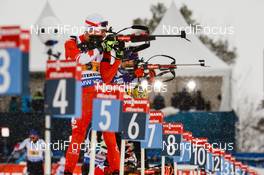 07.03.2019, Oestersund, Sweden (SWE): Christian Gow (CAN) - IBU world championships biathlon, relay mixed, Oestersund (SWE). www.nordicfocus.com. © Tumashov/NordicFocus. Every downloaded picture is fee-liable.