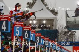 07.03.2019, Oestersund, Sweden (SWE): Dominik Landertinger (AUT) - IBU world championships biathlon, relay mixed, Oestersund (SWE). www.nordicfocus.com. © Tumashov/NordicFocus. Every downloaded picture is fee-liable.