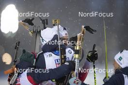 07.03.2019, Oestersund, Sweden (SWE): Johannes Thingnes Boe (NOR), Vetle Sjaastad Christiansen (NOR), (l-r) - IBU world championships biathlon, relay mixed, Oestersund (SWE). www.nordicfocus.com. © Manzoni/NordicFocus. Every downloaded picture is fee-liable.