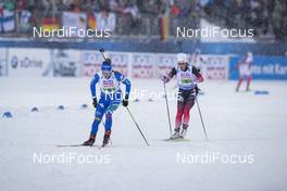 07.03.2019, Oestersund, Sweden (SWE): Dorothea Wierer (ITA), Tiril Eckhoff (NOR), (l-r) - IBU world championships biathlon, relay mixed, Oestersund (SWE). www.nordicfocus.com. © Manzoni/NordicFocus. Every downloaded picture is fee-liable.