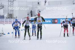 07.03.2019, Oestersund, Sweden (SWE): Lukas Hofer (ITA), Denise Herrmann (GER), Arnd Peiffer (GER), (l-r) - IBU world championships biathlon, relay mixed, Oestersund (SWE). www.nordicfocus.com. © Manzoni/NordicFocus. Every downloaded picture is fee-liable.