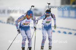 07.03.2019, Oestersund, Sweden (SWE): Xingyuan Yan (CHN), Yuanmeng Chu (CHN) - IBU world championships biathlon, relay mixed, Oestersund (SWE). www.nordicfocus.com. © Tumashov/NordicFocus. Every downloaded picture is fee-liable.