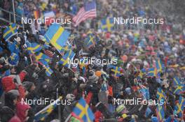 07.03.2019, Oestersund, Sweden (SWE): Event Feature: fans- IBU world championships biathlon, relay mixed, Oestersund (SWE). www.nordicfocus.com. © Tumashov/NordicFocus. Every downloaded picture is fee-liable.