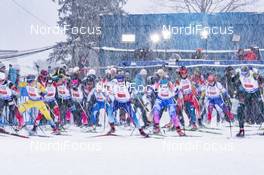 07.03.2019, Oestersund, Sweden (SWE): Event Feature: start of the mixed relay - IBU world championships biathlon, relay mixed, Oestersund (SWE). www.nordicfocus.com. © Manzoni/NordicFocus. Every downloaded picture is fee-liable.