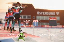 10.03.2019, Oestersund, Sweden (SWE): Event Feature: mascot- IBU world championships biathlon, pursuit men, Oestersund (SWE). www.nordicfocus.com. © Tumashov/NordicFocus. Every downloaded picture is fee-liable.